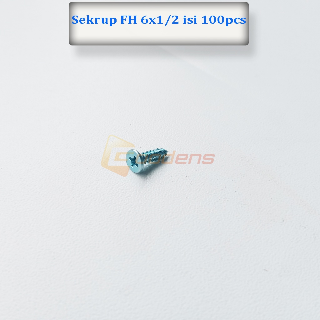 Sekrup FH 6x1/2 Inch isi 100pcs Sekrup Tapping