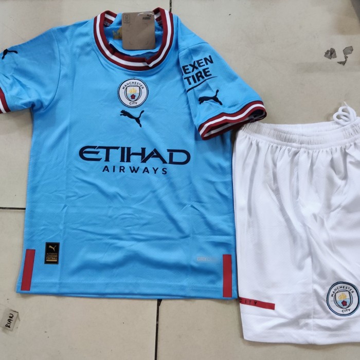 jersey   JERSEY BAJU BOLA MANCHESTER CITY HOME KIDS ANAK 2022/2023 GRADE ORI - 28(G2Z1) jersey piala