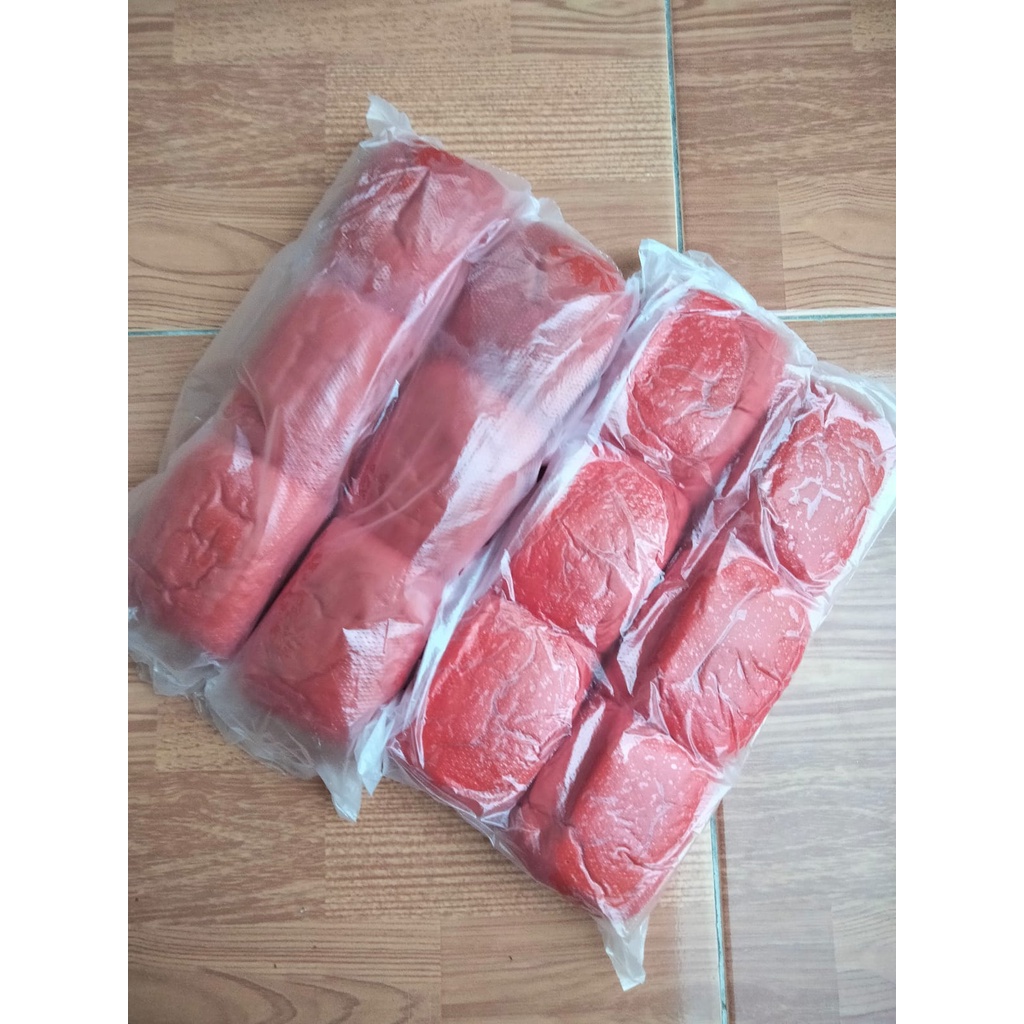 

Roti Kukus Panggang RED VELVET | isi 6pcs 30CM | Roti Kadet | MERAH - RED ROKUPANG