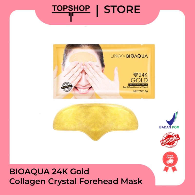 BIOAQUA 24K GOLD COLLAGEN CRYSTAL FOREHEAD MASK 7 G