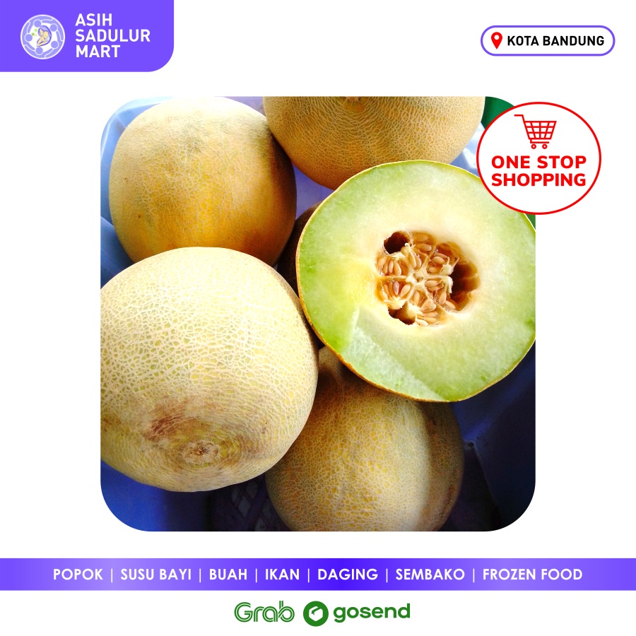 Melon Belah 1kg Segar Promo Buah Bandung | Asih Sadulur Mart