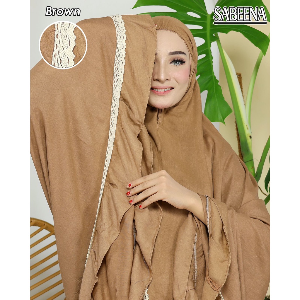 Mukena Dewasa Sabeena Ukuran Jumbo Bahan Katun Super Premium Mukena Sitikhadijah