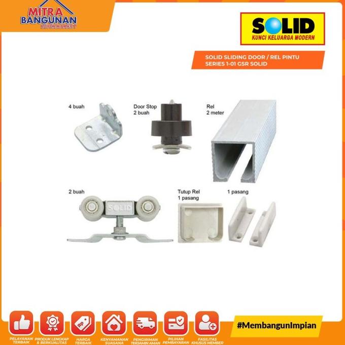 Solid Sliding Door / Rel Pintu Series 1-01 Gsr Solid