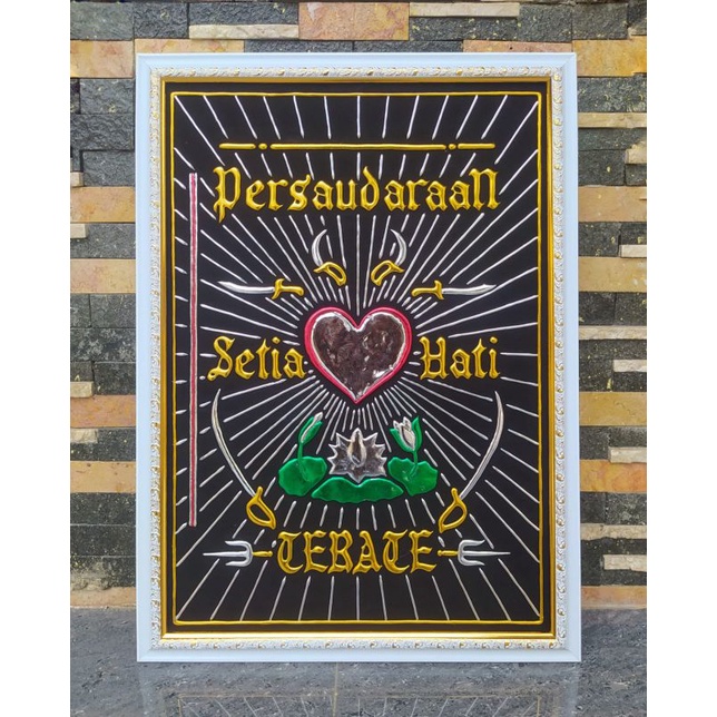 Logo Lambang PSHT Persaudaraan Setia Hati Terate Timbul Mewah Murah