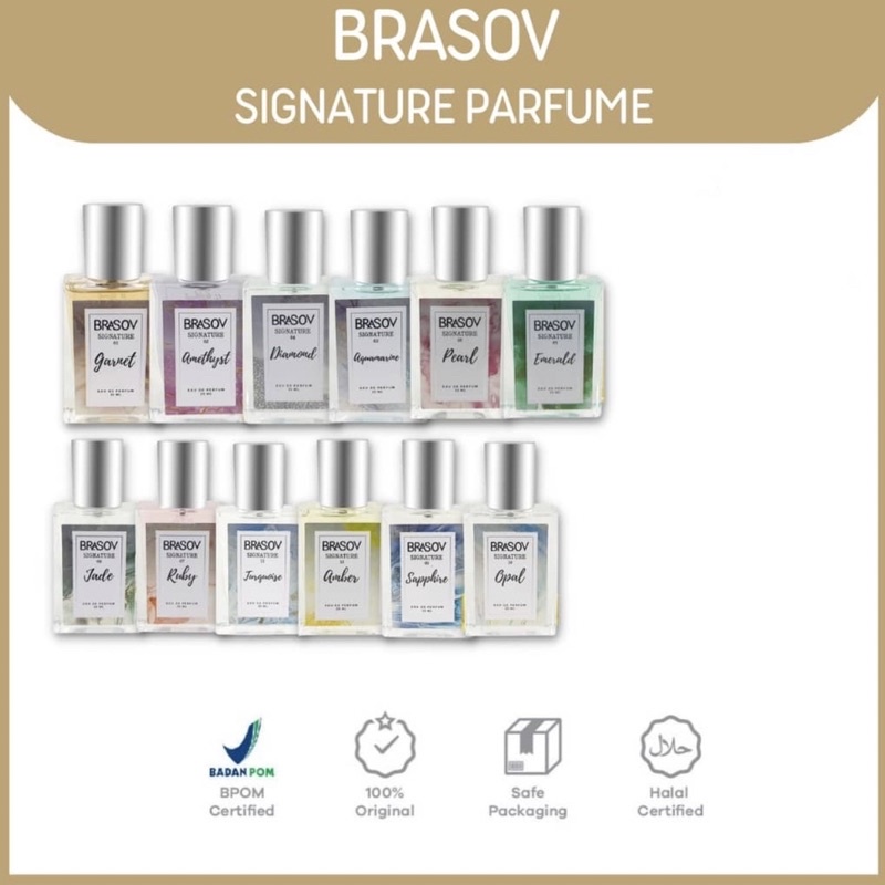 Brasov EDP Signature Parfum Premium Unisex Halal 35ml | Parfum | Minyak Wangi