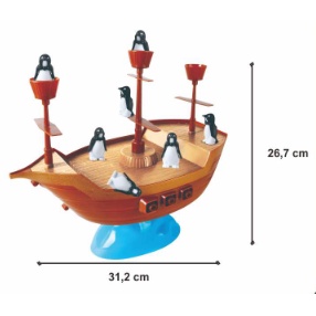 YG 17 MAINAN PENGUIN BALANCE GAME (DUS) ON THE PIRATE SHIP / MAINAN ANAK EDUKASI KESEIMBANGAN PERAHU BAJAK LAUT