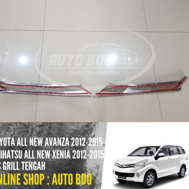 List Lis Grill Tengah All New Avanza & All New Xenia 2012 -2015 Chrome