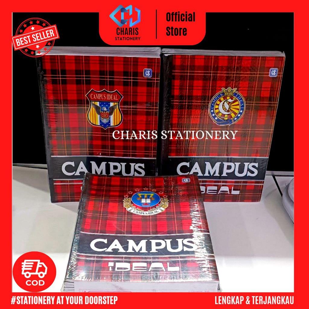 

CHARIS STATIONERY - Buku Tulis Campus IDEAL Isi 36 Lembar (10 Buku/Pak)