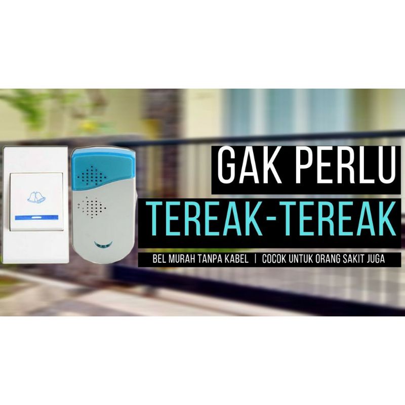 Bel Rumah Tanpa Kabel Wireless Door Chime