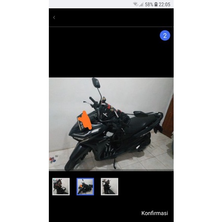 kursi motor new hitam bonus bantal