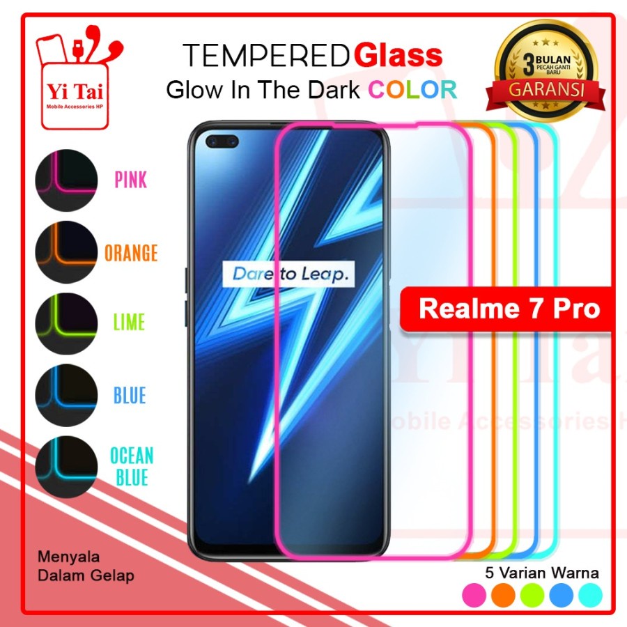 TEMPERED GLASS GLOW IN THE DARK YI TAI REALME 7 PRO - GA