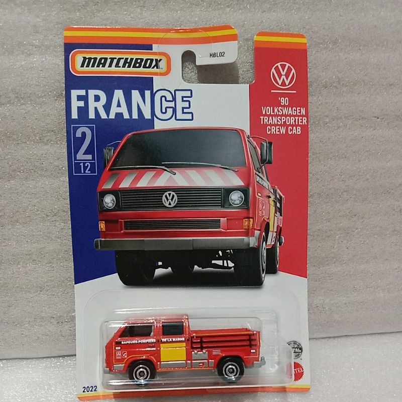 matchbox france 90 Volkswagen transporter crew cab