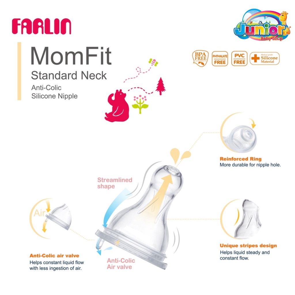 Farlin MomFit PP Standard Neck Feeding Bottle 240 ml