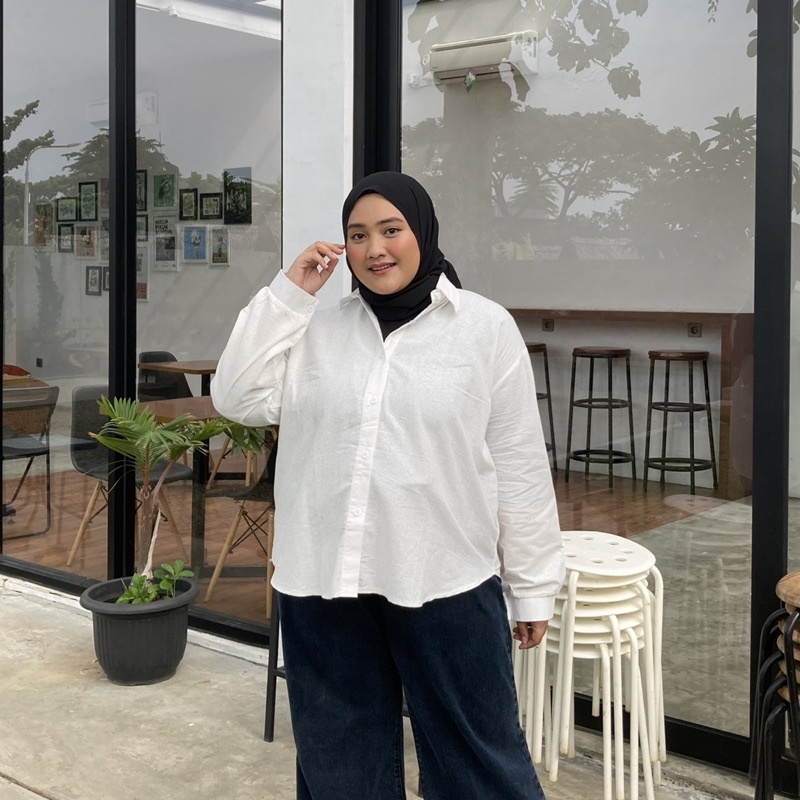 Kemeja Polos Oversize