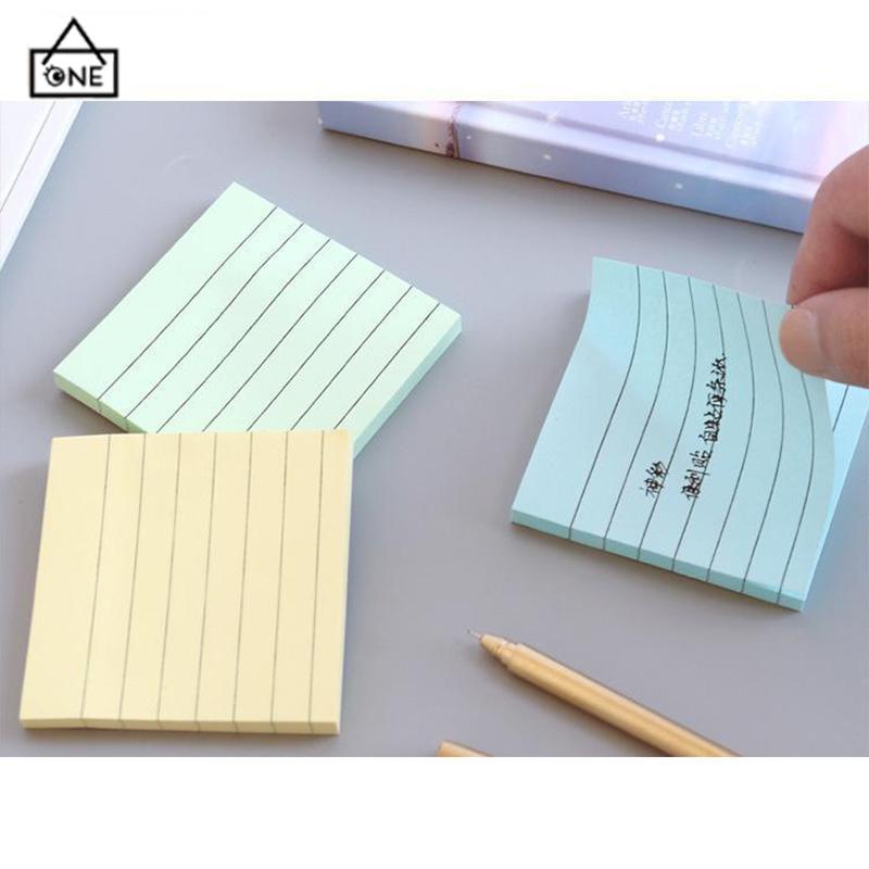 COD❤️Simplicity sticky note horizontal sticker notepad post maker stiker massage pesan book note-A.one