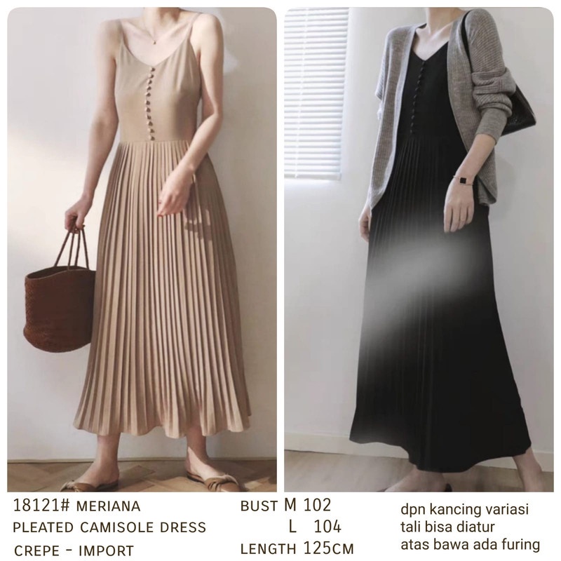 03 18121 Dress Pleated Meriana Import