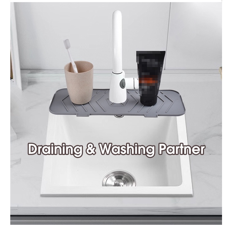 Pad Pelindung Keran Wastafel Dapur Bahan Silikon Anti Cipratan