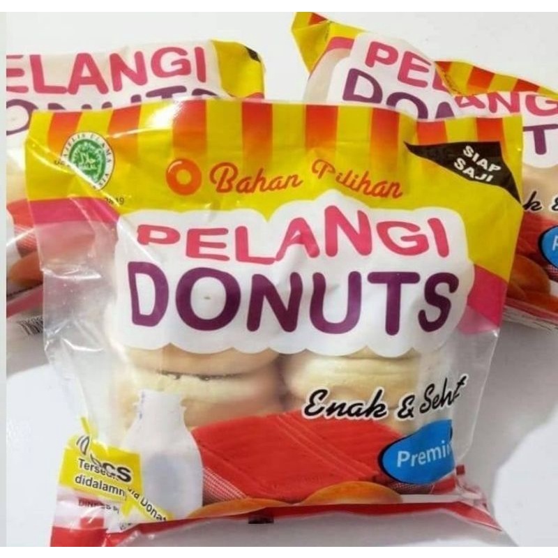 

Pelangi Donat Jumbo + Bumbu Gula Halus Isi 10s