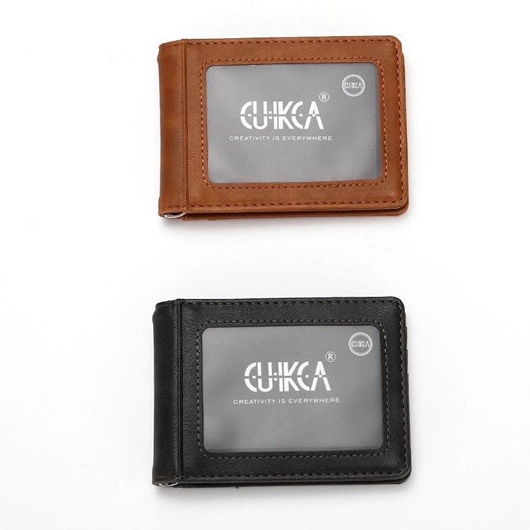 IMPOR ORIGINAL CUIKCA HF014 DOMPET KARTU MINIMALIS UANG RFID DENGAN KLIP PENJEPIT ANTI RIBET