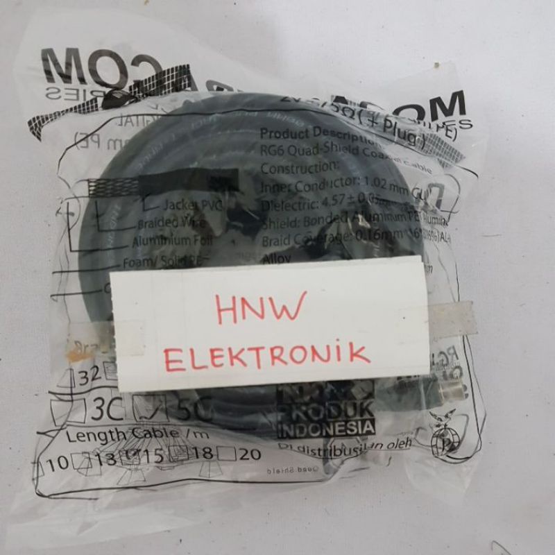 kabel TV antena Intracom 5 C 15 meter 15m 5C cable coaxial R6