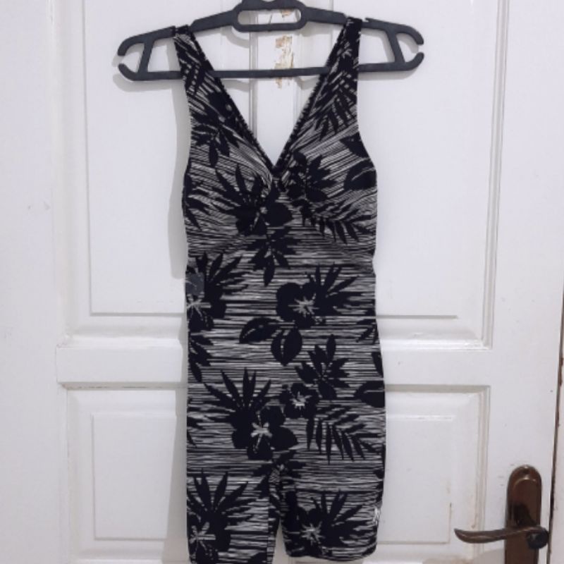 BAJU RENANG WANITA LASONA ORI BLACK / SWIMSUIT WANITA LASONA BLACK