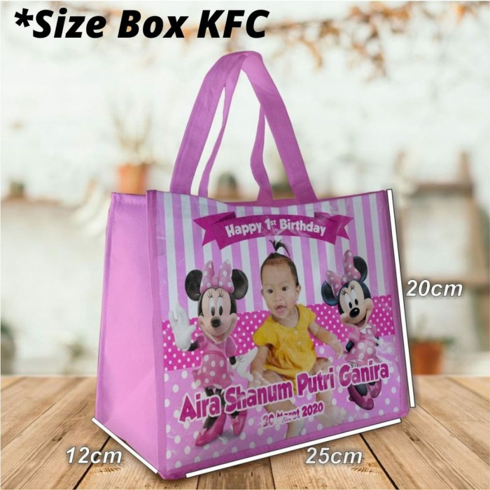 Tas souvenir Tas Goodie bag Ulang Tahun Anak CUSTOM. Bebas Design