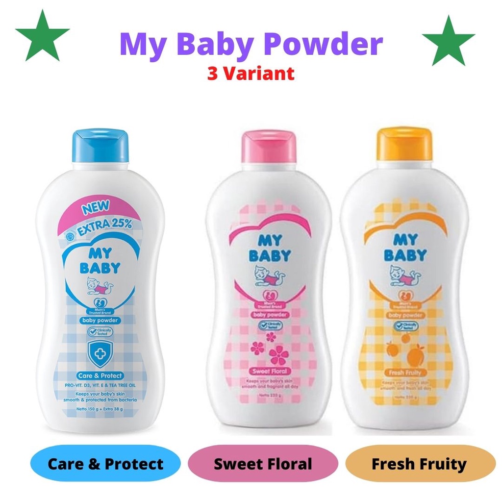 My Baby Powder Bedak Bayi Sweet Floral / Soft &amp; Gentle / Fresh Fruity 500gr 500 gr 250gr 250 gr / 350gr