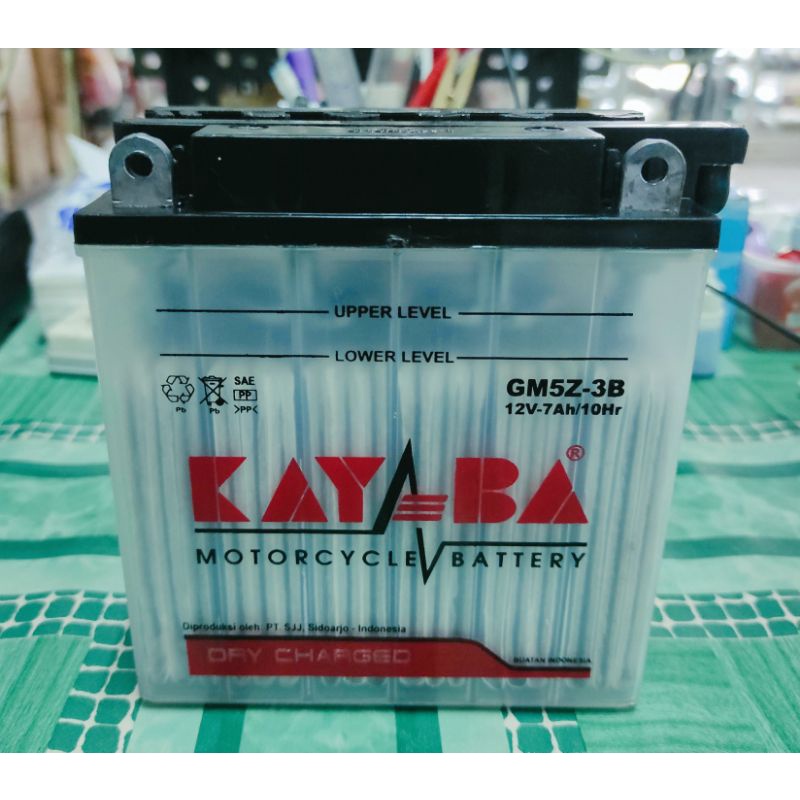 AKI KAYABA GM5Z 12v-7ah BASAH (sudah dapat air elektrolitnya)