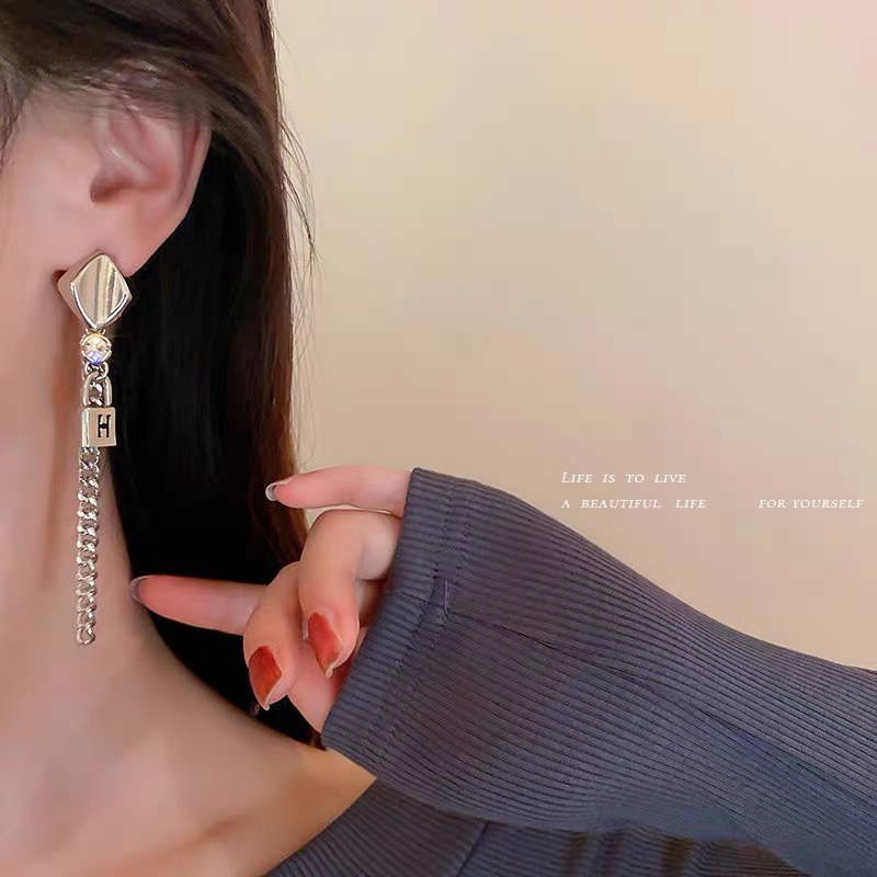 Anting Rumbai Bahan 925 Silver Needle Gaya Korea Untuk Wanita