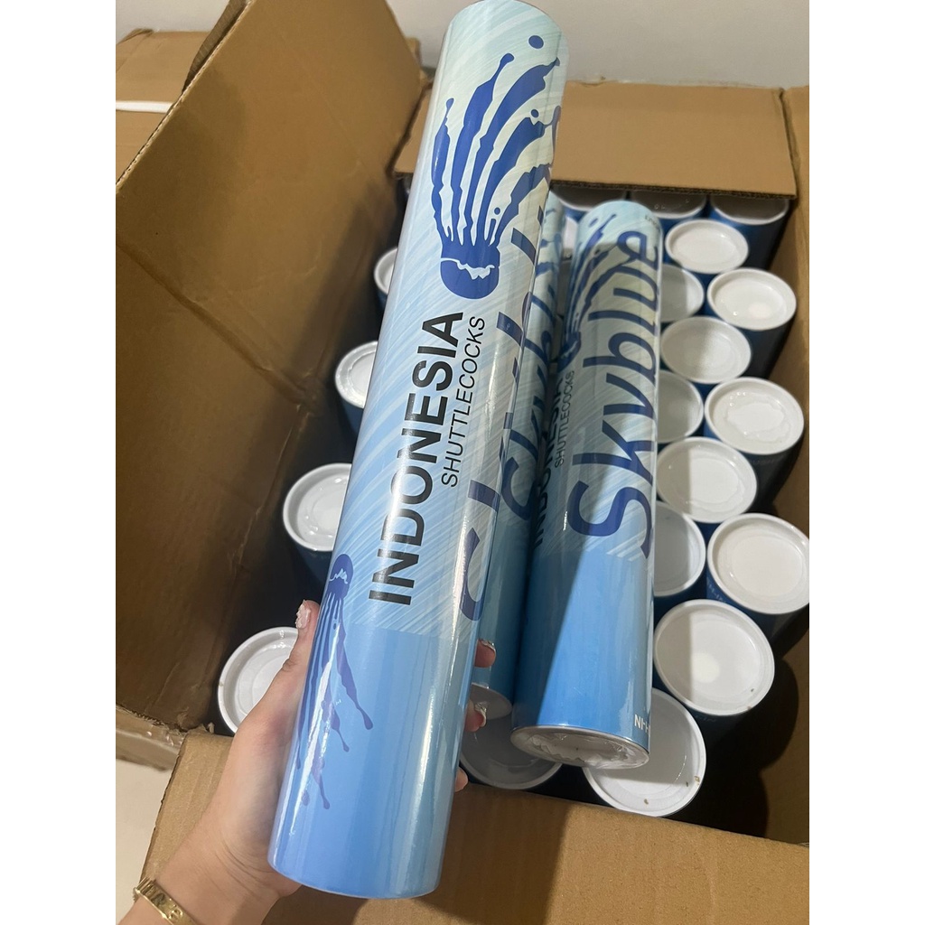 Shuttlecock bola badminton impor SKY BLUE good quality internasional