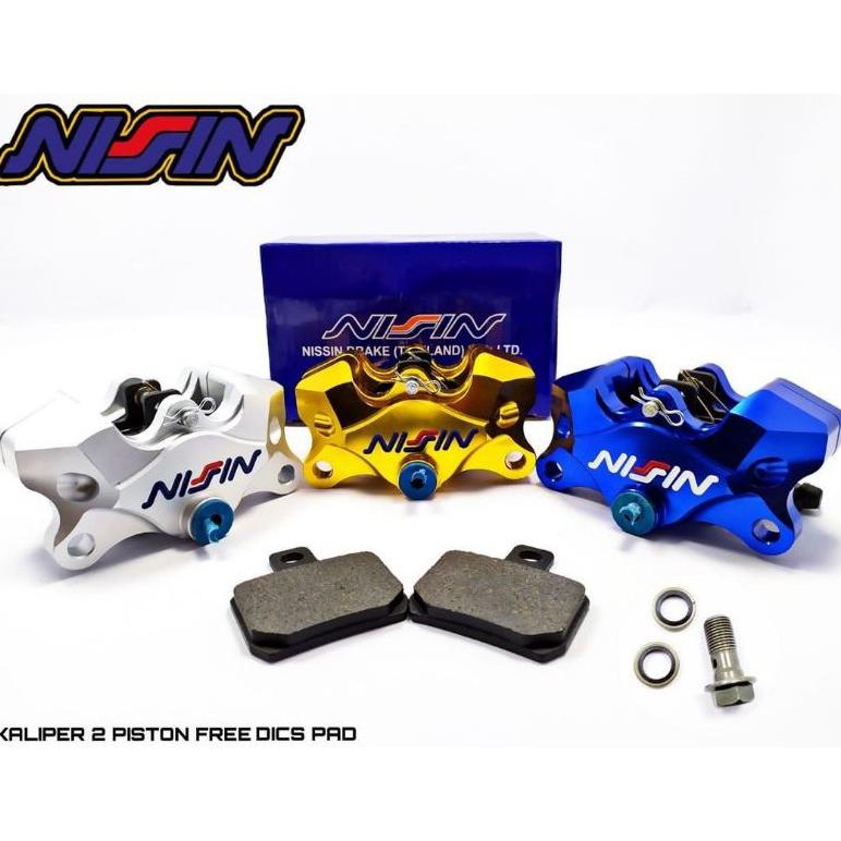 PRODUK- KALIPER 2PISTON, KALIPER 2P,KEPALA BABI NISSIN THAILAND PALABABI UNIVERSAL MOTOR BEAT SCOOPY