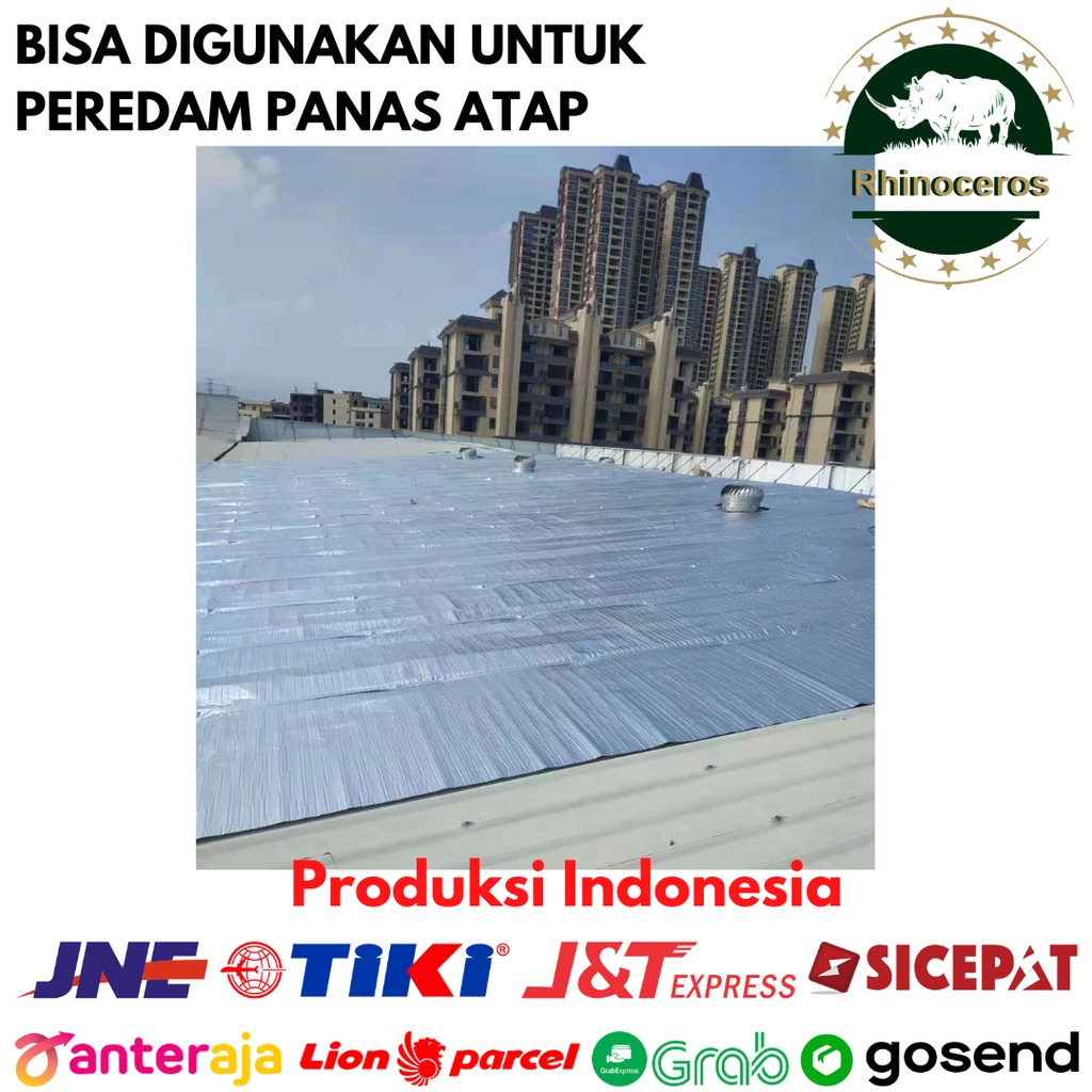 Bubble Aluminium Foil Peredam Panas Insulasi Atap Double Side