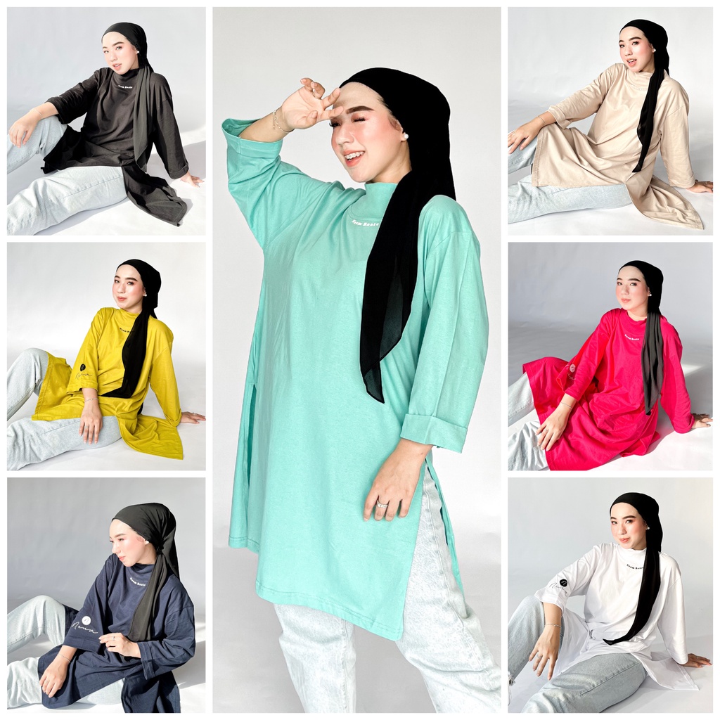 HUMAIRAH MUSLIM | LONG TUNIK TERBARU | TUNIK KERAH TURTLENECK | LONG TUNIK IMPORT | TUNIK TERBARU | 