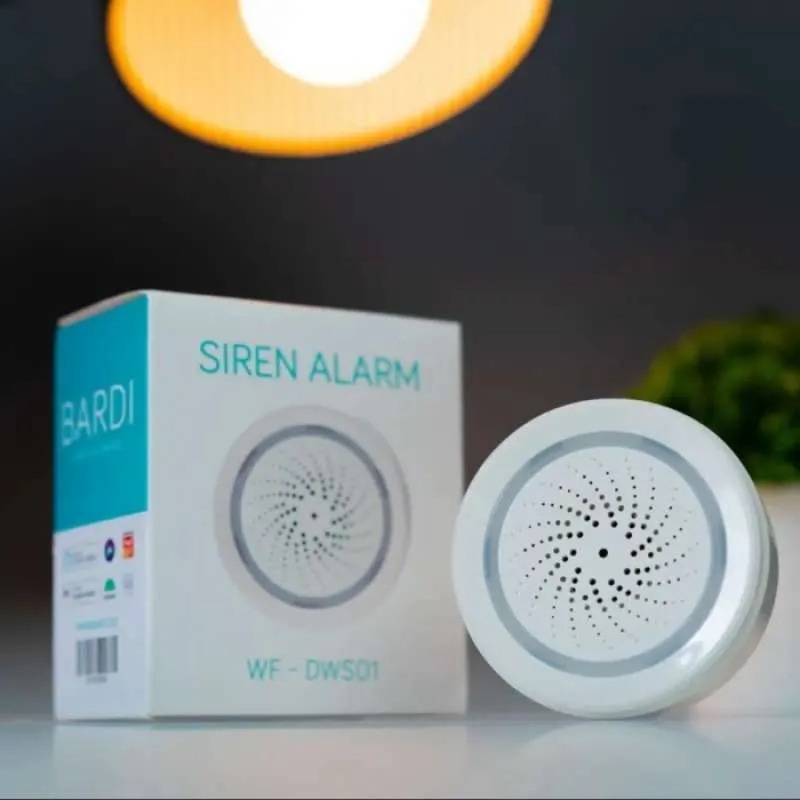 Bardi Smart Home Wifi Siren Loud Alarm Android/iOS Support 90dB Loud Alarm &amp; 10 Alarm Ringtones