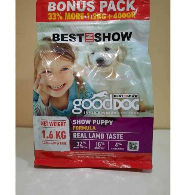 GoodDog Food Best in Show Show Puppy Formula LAMB TASTE 1.6 KG