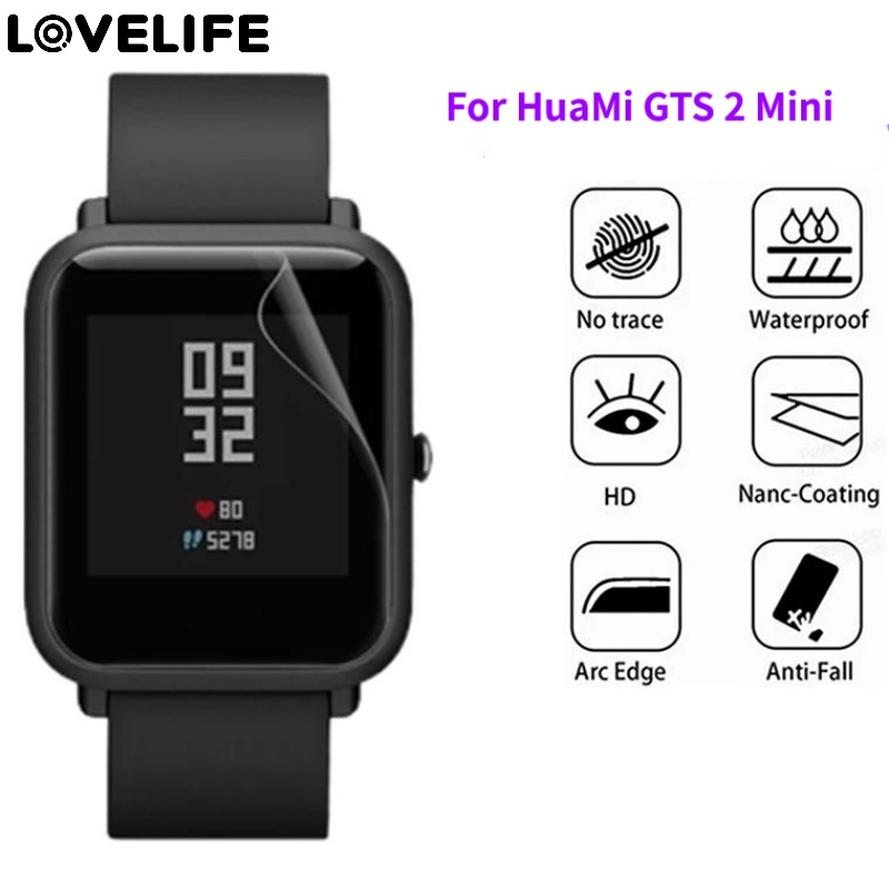 Film Pelindung Layar Smartwatch Bahan TPU Hydrogel Anti Gores / Air / Kotor Untuk HuaMi GTS 2 Mini