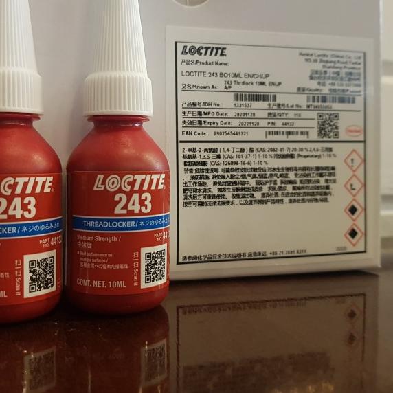 

Loctite 243 / lem baut / threadlocker loctite 243 / pelumas baut 10ml