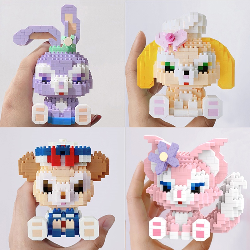 [IN Stock] Blok Bangunan Partikel Kecil Kuromi My Melody Hello Kitty Sanrio Rakitan Mainan Hadiah Anak Perempuan Seri Pop Doll DIY Dekorasi Puzzle