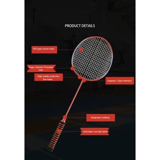 Raket Bulu Tangkis Badminton Dewasa Racket Kuat enteng isi 2 + Tas - Hijau