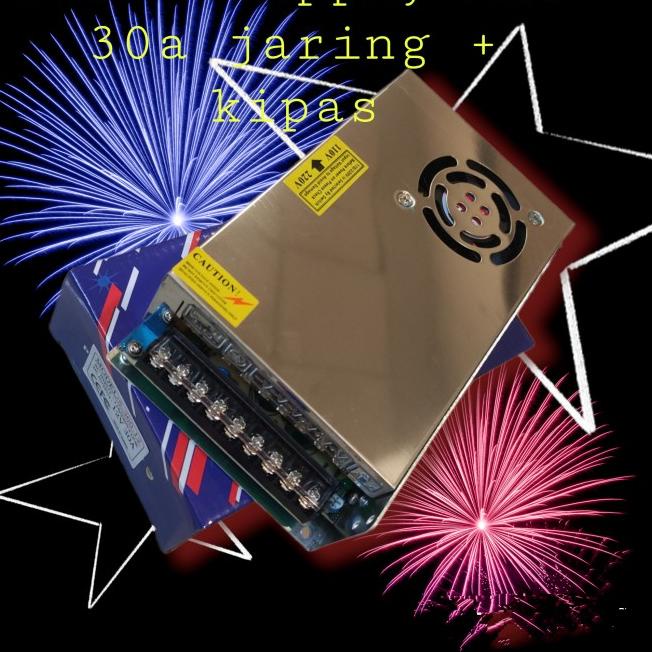 Adaptor 12V 30A Power Supply Switching LED Jaring 30 Ampere 12 Volt DC