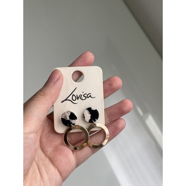 PRELOVED - lovisa Anting earrings imitasi bukan emas untuk pesta jalan jalan