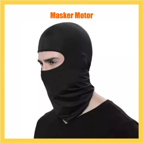 Masker Motor / Sepeda / Olah Raga Full Face / Sarung Kepala Helm Model