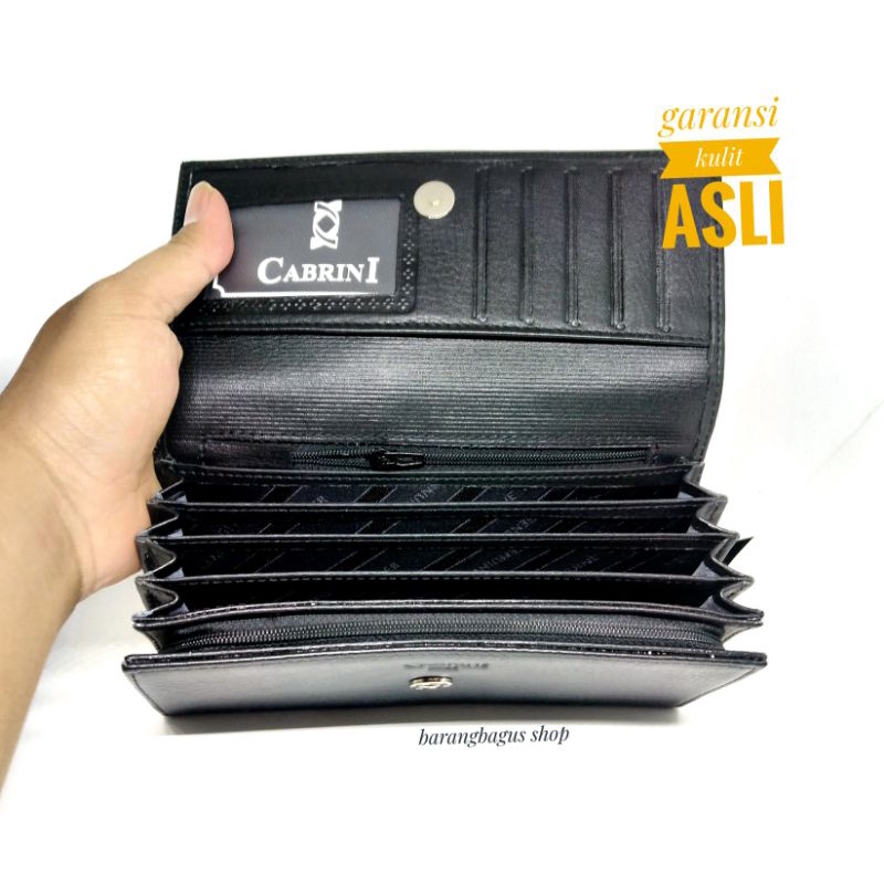 Dompet panjang original wanita cewe kulit asli model kipas Vanrotti