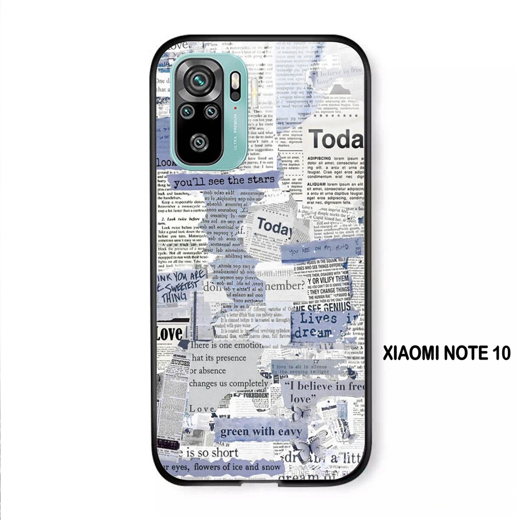 Softcase Kaca XIAOMI REDMI NOTE 10  - Case Handphone XIAOMI REDMI NOTE 10 [T75]