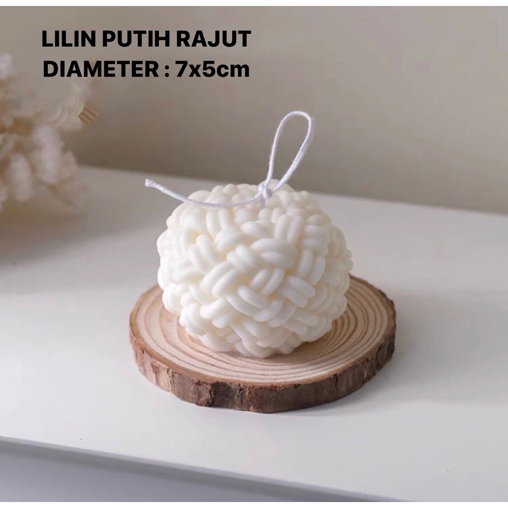 Lilin Korea - LILIN AROMATHERAPHY NORDIC BUBBLE AWAN / RAJUT KNITBALL