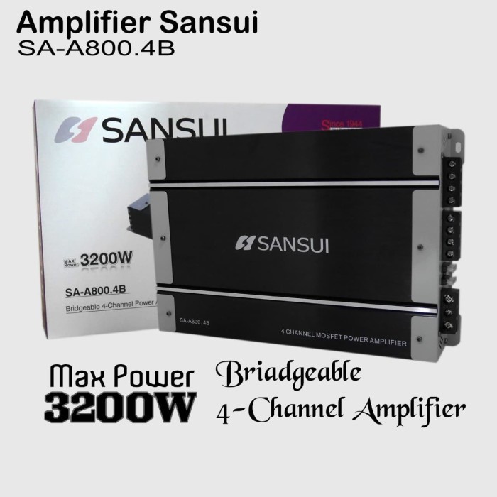 Power Sansui SA-A800.4B - Power 4 Chanel Power Amplifier