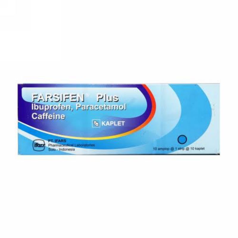 Jual Farsifen Plus / 100 kaplet Kombinasi Paracetamol, Ibuprofen dan