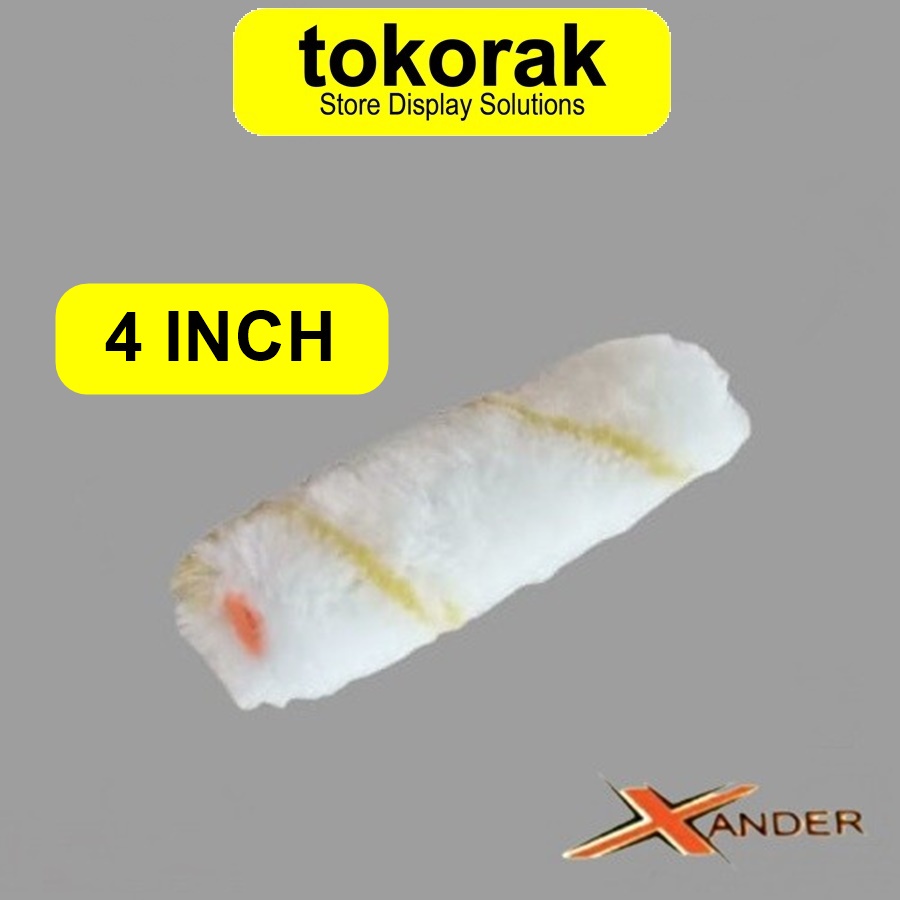 ISI BULU KUAS ROLL KAPAL 4 INCH XANDER KENMASTER REFILL KUAS CAT ROLL