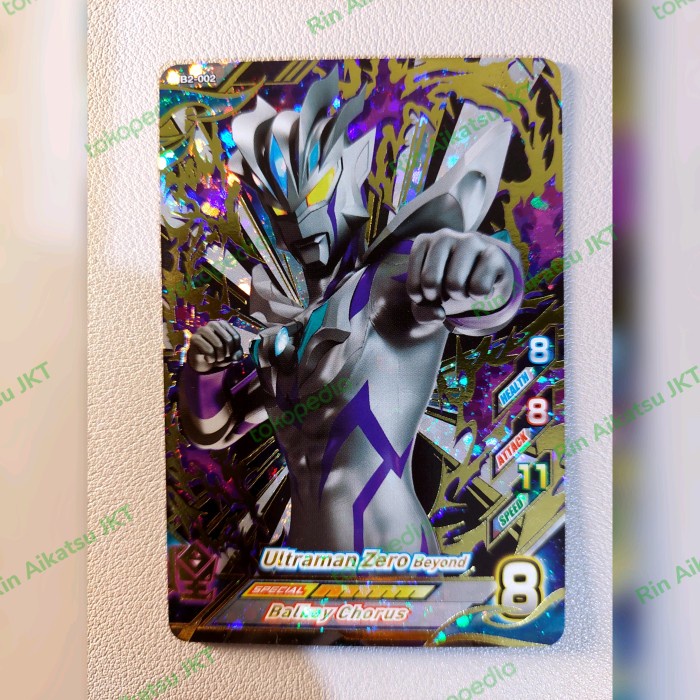 Ultraman Card R/B Versi 2 Ultra Rare B2-02 Ultraman Zero Beyond