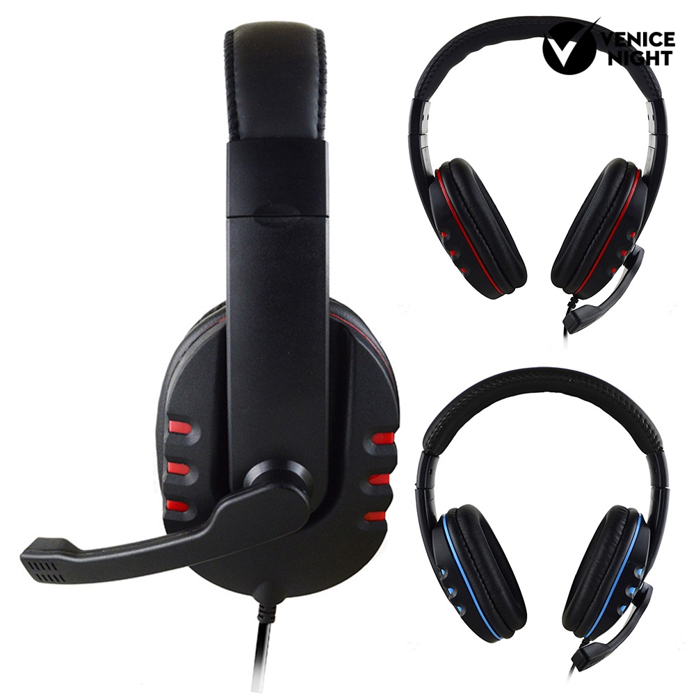 (VNEP) (Berkabel) Headphone Gaming Heavy Bass Headset untuk Konsol Game/PC/Ponsel